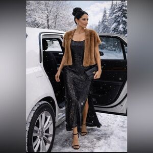 Vintage Mink Stole Coat Wrap . Vintage Mink Stole Fur Holt Renfrew.